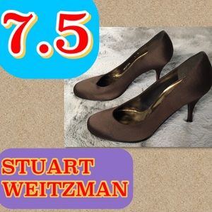 NWOT 7 Stuart Weitzman Brown Pumps